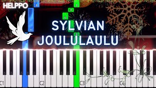 Sylvian joululaulu  EASY Piano Tutorial [upl. by Heloise304]