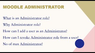 Moodle Site Administrator  Max number of site Administrator  Part  2 [upl. by Soisinoid141]