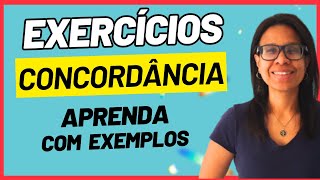 🔥CONCORDÂNCIA EXERCÍCIOS de CONCORDÂNCIA VERBAL E NOMINAL [upl. by Spiers]