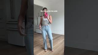 Aritzia jeans haul 👖 aritzia jeans fashion fallstyle [upl. by Noiwtna]