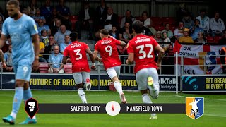 KEY MOMENTS  Salford City 20 Mansfield Town [upl. by Aitsirk238]