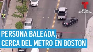 Persona baleada cerca de estación de la línea naranja de la MBTA en JP [upl. by Hcnarb]