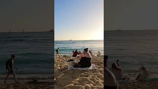 HAWAII PEOPLE  A View of WAIKIKI BEACH travel hawaiitourism vacations [upl. by Asiilanna]