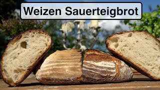 Weizen Sauerteigbrot aus dem Holzbackofen [upl. by Burrows]