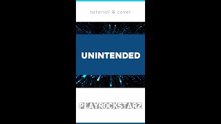 UNINTENDED guitarra ⭐️ COVER amp TUTORIAL  TABS shorts [upl. by Shea]