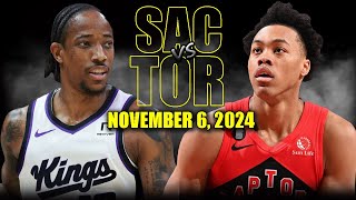 Sacramento Kings vs Toronto Raptors Full Game Highlights  November 6 2024  202425 NBA Season [upl. by Stempien302]