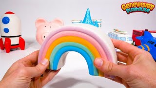 Piggy Bank Smash Toy Learning Video for Toddlers and Kids [upl. by Dami75]