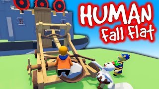 PalutenZombey amp Maudado schießen mit KATAPULTEN  Human Fall Flat [upl. by Arihsay]