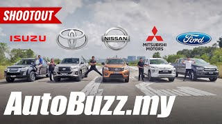 Which is the BEST pickup truck DMax Hilux Navara Triton or Ranger  AutoBuzzmy [upl. by Lewanna718]