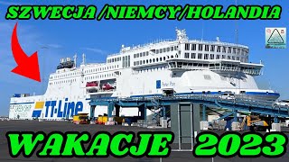 20 Kamper na promie trasa 🇸🇪🇩🇪 do Holandii 🇳🇱promy ttline niemcy wakacje [upl. by Okir]