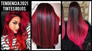 CABELLO ROJO en TENDENCIA 20222023  Tinte Rojo  Cabello Rojo [upl. by Thistle]