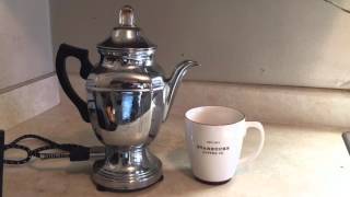 Farberware electric percolating coffee pot [upl. by Ahsehat]