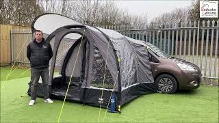 Kampa Sprint Air Micro Camper Side Awning ideal for Berlingo Partner amp VW Caddy [upl. by Akerdnuhs]