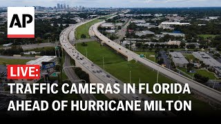 Hurricane Milton LIVE cam Traffic cameras in Florida [upl. by Eldreeda]