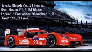 Time Trial 230781 Nissan GTR LM Nismo Le Mans [upl. by Sirraf355]