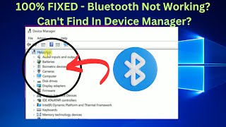 Bluetooth Not Working  Cant Find In Device Manager  Windows 1011 Laptop Computer [upl. by Itnahs517]