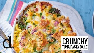 CrunchyMelty Tuna And Broccoli Pasta Bake  delicious Magazine [upl. by Glassman]