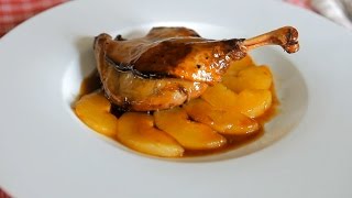 Confit de pato con peras [upl. by Aliam]