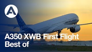 A350 XWB first flight  best of 14 June 2013 [upl. by Otrevlig]