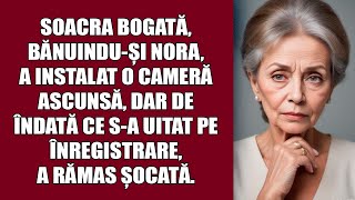 Soacra bogată bănuinduși nora a instalat o cameră ascunsă dar de îndată ce sa uitat pe înregist [upl. by Stretch532]