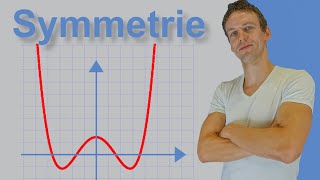 Symmetrie  Kurvendiskussion 6  Achsensymmetrie und Punktsymmetrie  Graphisch und rechnerisch [upl. by Halsy]