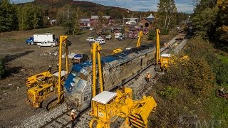 Amtrak Vermonter Derailment Locomotive Cleanup [upl. by Adnor]