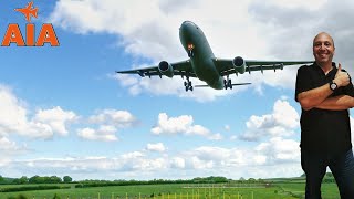 The Amazing RAF Airbus A330 Voyager Vespina Landing at RAF Brize Norton [upl. by Nyrhtakyram607]