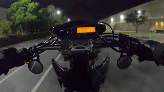 DRZ400SM wheelie POV [upl. by Henigman]