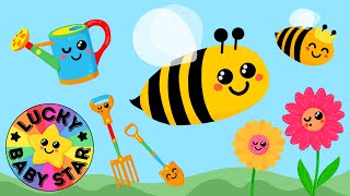 Summer Bees  Baby Sensory Nature Adventure in the Flower Garden with Happy Honeybees amp Friends [upl. by Feledy]