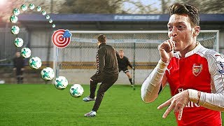 Mesut Özil vs freekickerz ⚽ Fußball Challenge [upl. by Corbett]