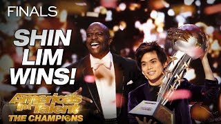 Shin Lim Is THE WINNER  Americas Got Talent The Champions [upl. by Naedan]