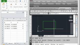 How to export XY Coordinates I AutoCAD to excel [upl. by Ber]