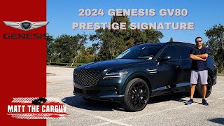 2024 Genesis GV80 Prestige Signature is the most luxurious Korean SUV Full review and drive [upl. by Cindy]