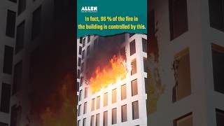 How fire sprinkler systems work in firefighting in Buildings shorts [upl. by Nyrhtak539]