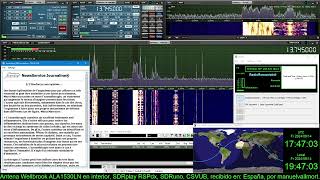 DRM Radio Romania International 13750 kHz NewsService Journaline recibido en España el 14062024 [upl. by Redliw]