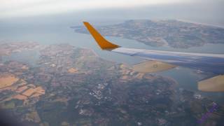 An early evening Aurigny flight from Gatwick to Guernsey in 4K UHD [upl. by Scoter]