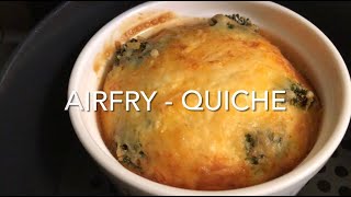 Airfry Quiche Broccoli and Cheese [upl. by Barbra]