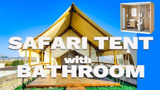 Luxury Safari Tent with Bathroom for Glamping [upl. by Fabrice]