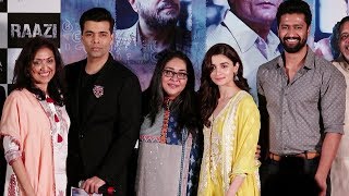 Alia Bhatts Raazi Movie Success Press Conference  Karan Johar Vicky Kaushal [upl. by Vitia54]