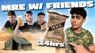 EATING MILITARY FOOD FOR 24 HOURS W BLESIV FABIO amp KIFER [upl. by Xet]