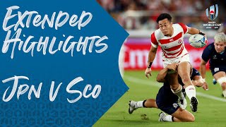 Extended Highlights Japan 2821 Scotland  Rugby World Cup 2019 [upl. by Thedric]