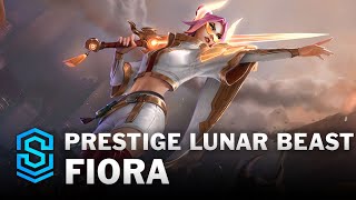 Prestige Lunar Beast Fiora Skin Spotlight  League of Legends [upl. by Ardnahc]