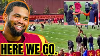 ALL SIGNS POINT TO BEARS After Caleb Williams USC Pro Day Workout Chicago SHOWS UP BIG [upl. by Sukramal]