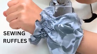 How to Sew Ruffles  DIY Quick Tips [upl. by Vastha]