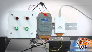 How to use a Digital IO Module  ICP DAS USA [upl. by Kinny]