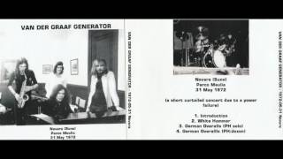 VAN DER GRAAF GENERATOR  Live In Novara 3151972 [upl. by Aisena496]