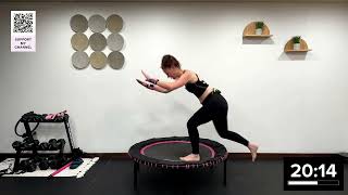 Trampoline Boot Camp HIIT Style For Weight Loss  35 Minutes  Rebounding Cardio amp Body Weight [upl. by Deedee300]