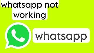 How To Fix Whatsapp Not Open Problem Android amp Ios  Fix Whatsapp Not Working Problem Android amp Ios [upl. by Rachaba]