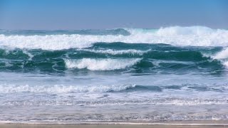 Breaking Waves  1 Hour of Beautiful Pacific Ocean Waves in HD [upl. by Louanne]