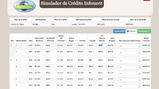 SIMULADOR Infonavit en Pesos y VSM [upl. by Oiraved]